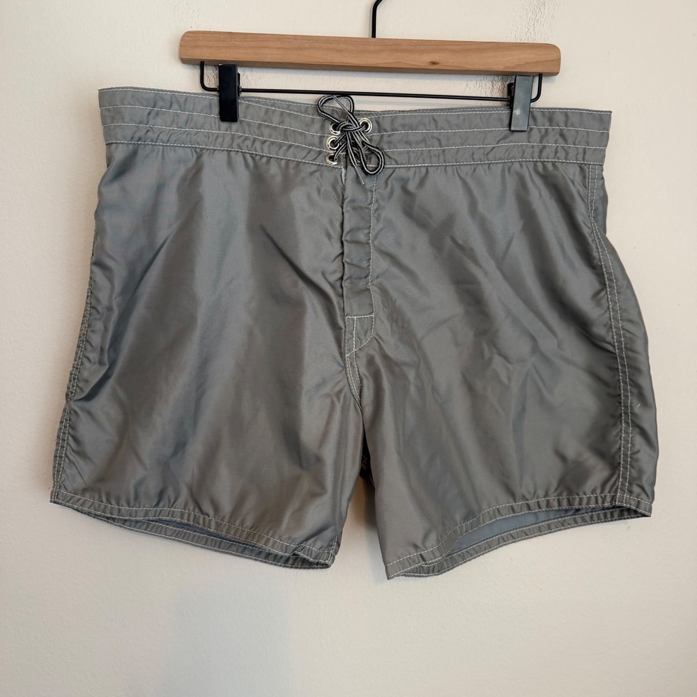 Birdwell Britches Nylon Board Shorts Gray 38 beach outdoor resort vacation